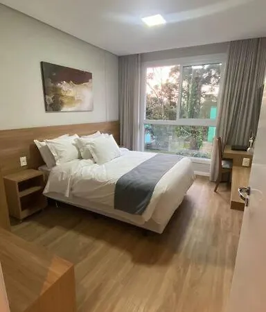 Flat Novo Com Piscina Aquecida E Sauna Canela Exterior foto